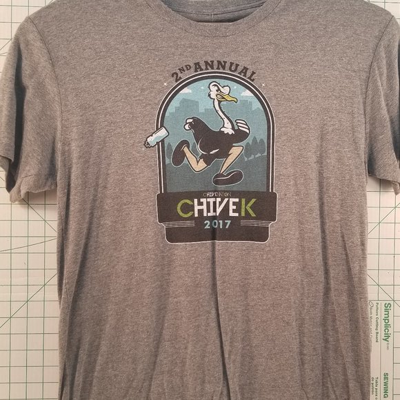 Chive Nation Grey "ChiveK" Graphic Tee Large - Picture 6 of 9